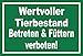 Aufkleber – Wertvoller Tier-bestand - 15x10cm – S00039-013-G -20 VAR