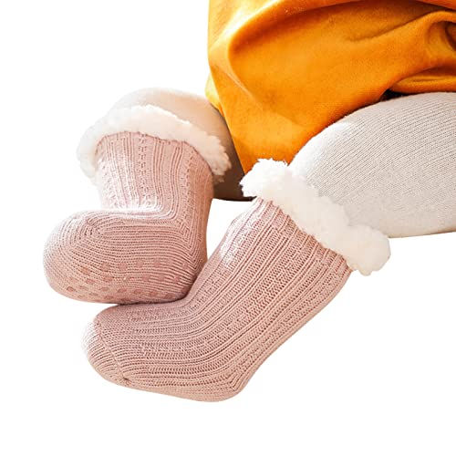 Baby Girls Boys Thicken Warm Socks Kids Toddler Fleece Lined Fuzzy Socks Infant Floor Socks Children 1 Pair Socks2