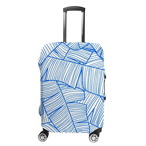 Housse de transport pour valise à motif feuilles de banane pour voyage en avion