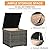 Super Patio 10 Piece Patio Furniture Set, PE Wicker Outdoor Conversation Furniture Set with Ottomans, Storage Box, Coffee Table, Cushions, Clip, Sectional Rattan Sofa for Garden, Porch, Backyard, Grey
