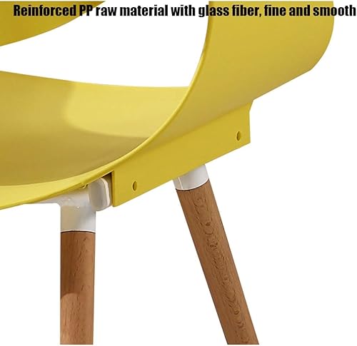 Miniatura 4 de Silla de comedor de cocina, muebles de comedor, sillas de comedor, sillas de comedor, silla moderna y simple de plástico PP, patas de haya, silla de