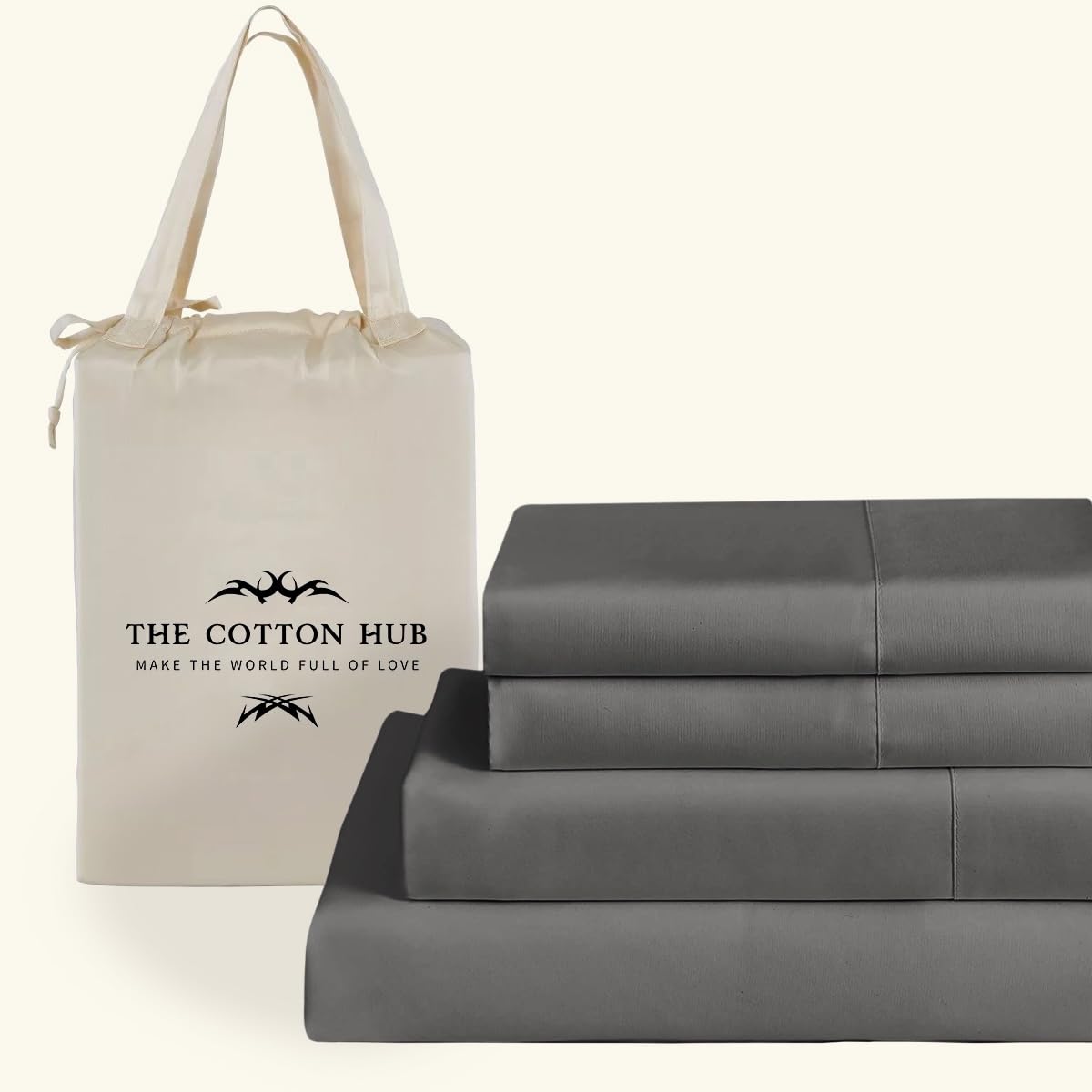 Queen Size 6-Piece Sheet Set 1000 Thread Count Silky Soft Giza Cotton All Season Breathable Bed Sheets fits