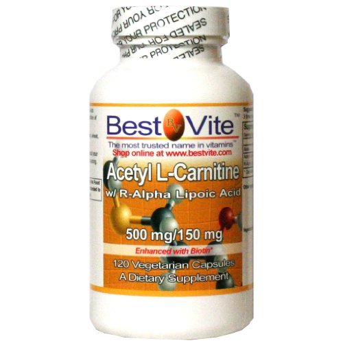 r alpha lipoic acid and acetyl l carnitine Best Naturals Acetyl L-Carnitine and Alpha Lipoic Acid 750 mg 120 Capsules  for Cellular Vitality