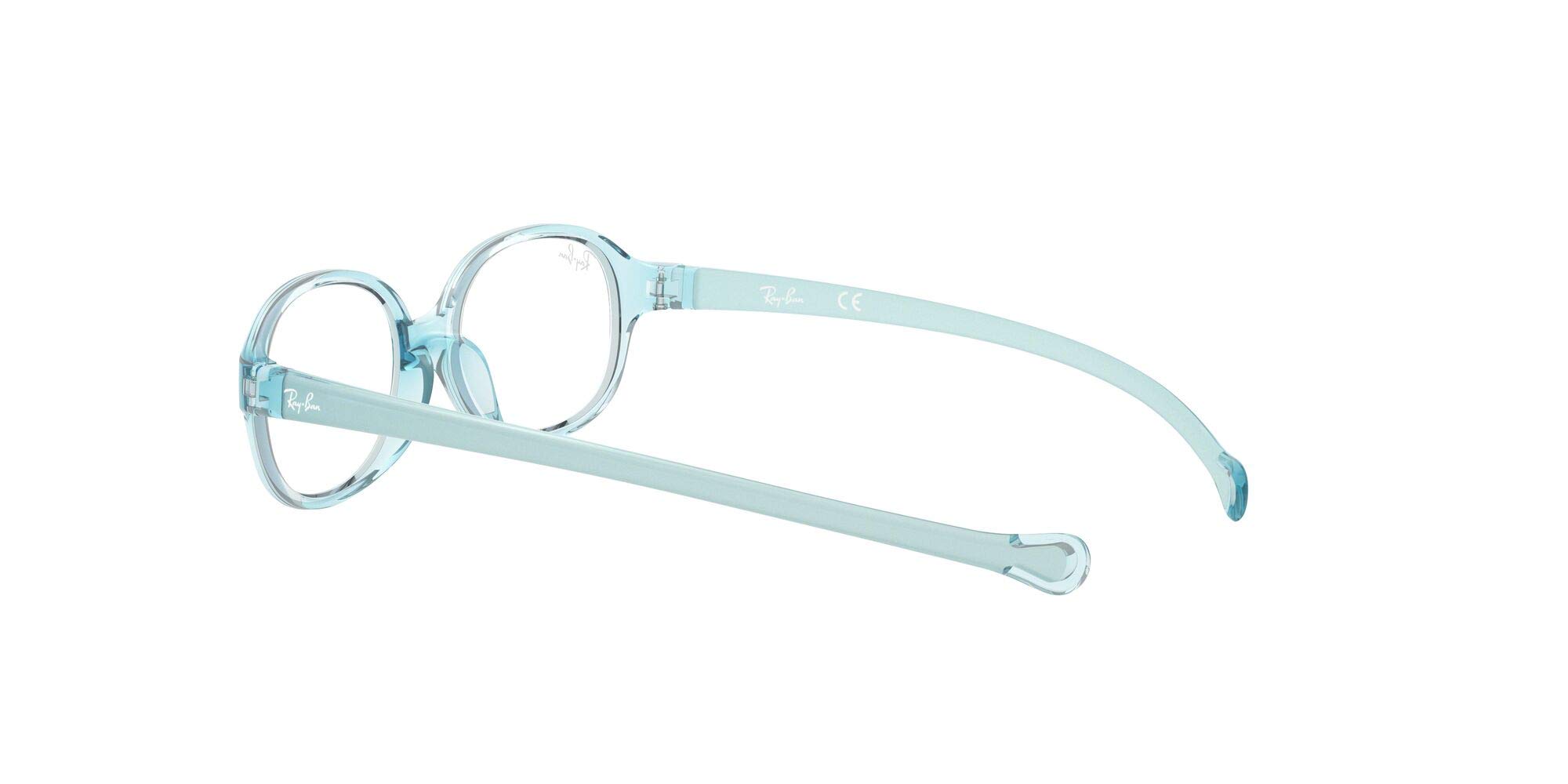 Ray-Ban Junior Kids RY1587 owalne oprawki do okularów korekcyjnych, Przezroczysta soczewka jasnoniebieska/demonstracyjna, 39 mm