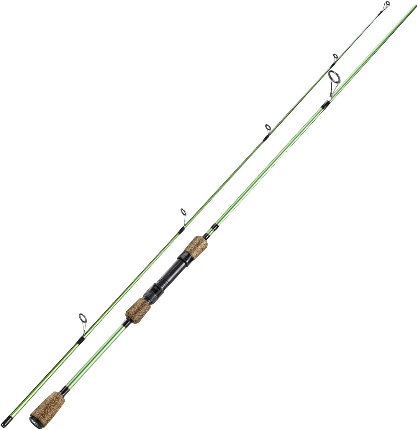 One Bass Fishing Rods - 30-ton Carbon Fiber Blanks Casting & Spinning Rods, 2-Piece Rods with Rubber Cork Handle