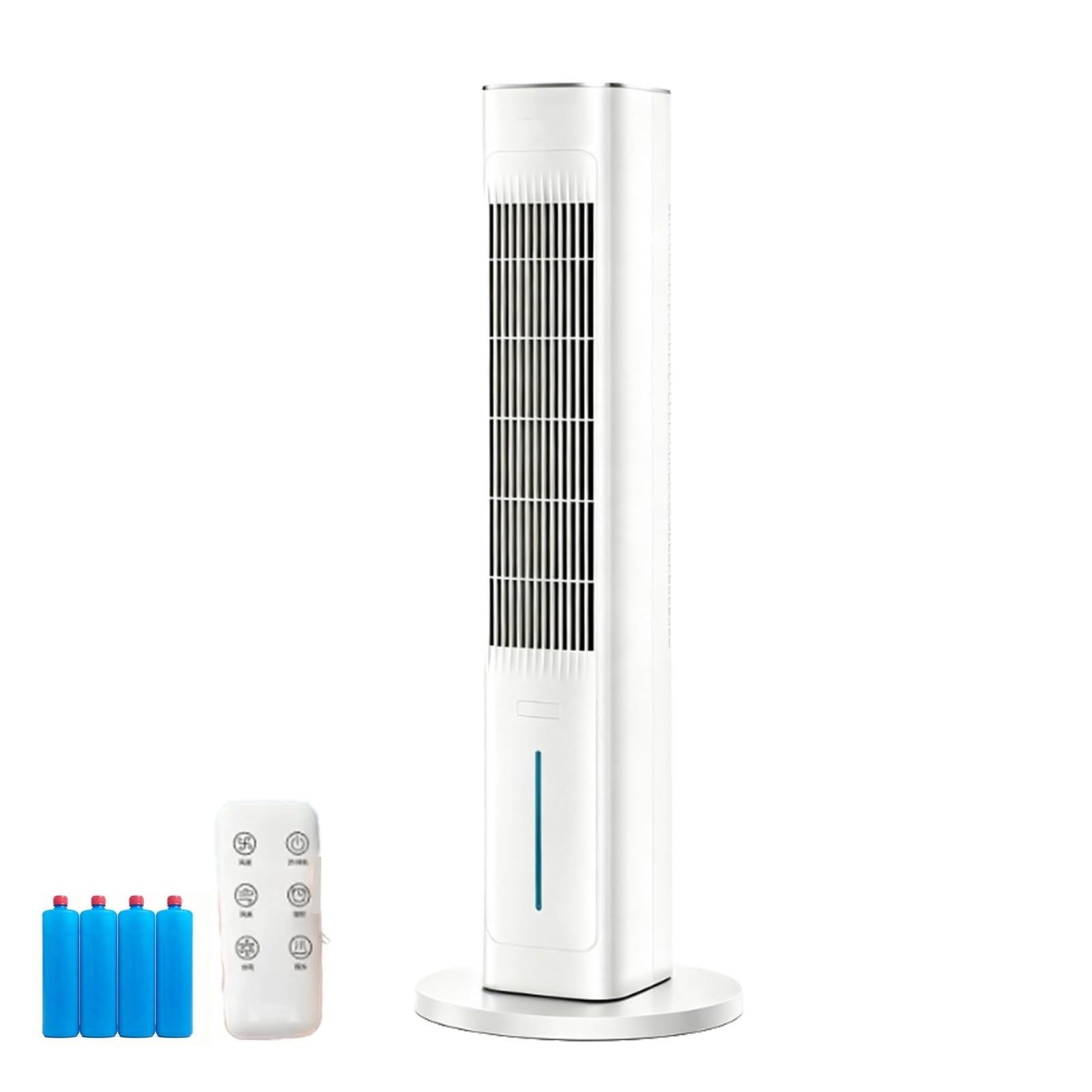 Remote Control Cooler, 1.24 Gal Tank, 3 Speed, Evaporative Cooler
