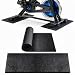 Xinvwi 2Pcs Gym Floor Mats 63.5 * 30cm Non-Slip Exercise Bike Mat