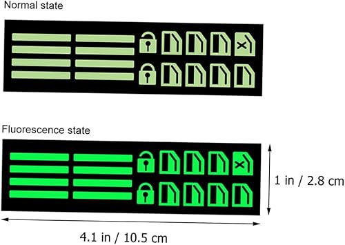Miniatura 6 de Milisten Calcomanías para botón de automóvil, 4 hojas, calcomanías para ventana de automóvil, calcomanías de ventana de automóvil, calcomanía verde