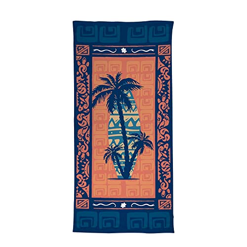 Liomind Coconut Palm Tree Microfiber Beach Towel For Adults,Oversized Travel Beach Towels Quick Dry Pool Towels,Sand Free Towels Travel Swim Pool Yoga Bath Towels For Adults 28X60 Inch #TOP4