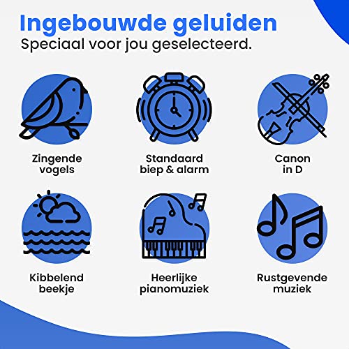 EAGLE wekkerradio - digitale wekker - met dimbaar display, temperatuur en dual USB - Image 5