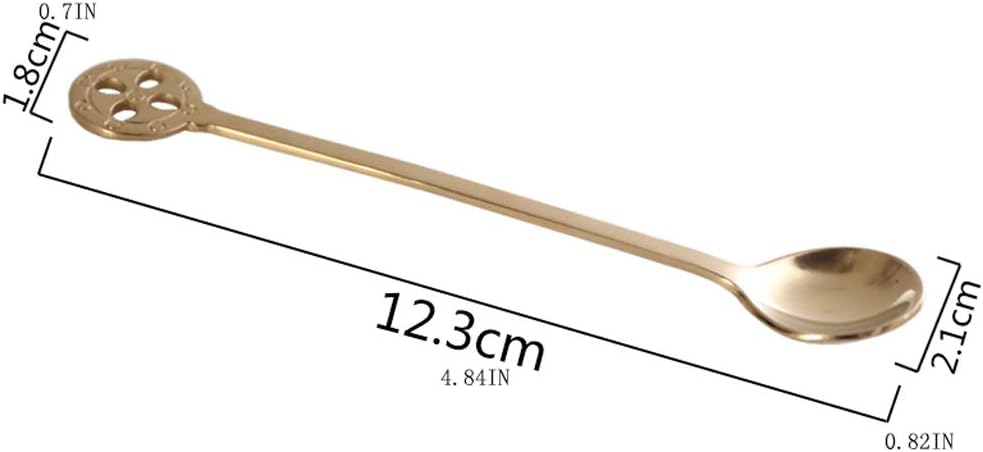 Fine Spoons Simple Stainless Steel Coffee Stirring Spoon Dessert Spoon ice Cream Spoon Children's Small Spoon Yogurt Soup Spoon Soup Spoons