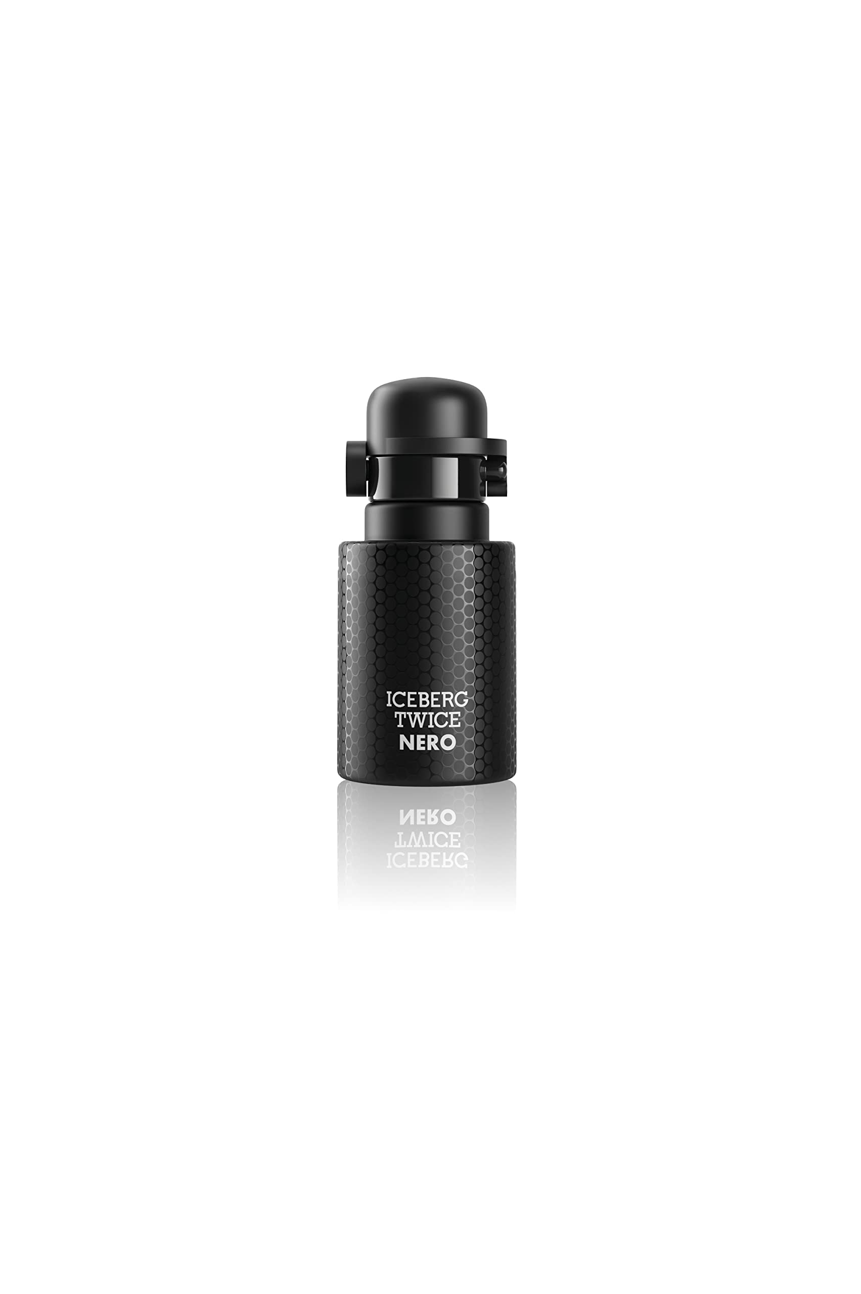 ICEBERG Twice NERO Man – Eau de Toilette 75 ml, Profumo da Uomo dalle Note Woody Oriental, Lussuoso Flacone in Vetro Nero, Fragranza Sport