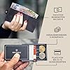 slimpuro Apple Airtag-Kartenhalter, Geldbörse für Herren, Leder, mit RFID-Blockierung, sicherer Kreditkartenhalter mit Fach, RFID-Schutzhülle, Geldbörsen und Kartenfächer, Geldbörse für Herren und #1
