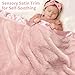 Pro Goleem Fleece Baby Blankets for Girls with 2 Inch Satin Trim, Super Soft Plush Receiving Blanket for Infant Toddler Newborn, Cozy 30x40 Inch Crib & Stroller Blanket (Pink)