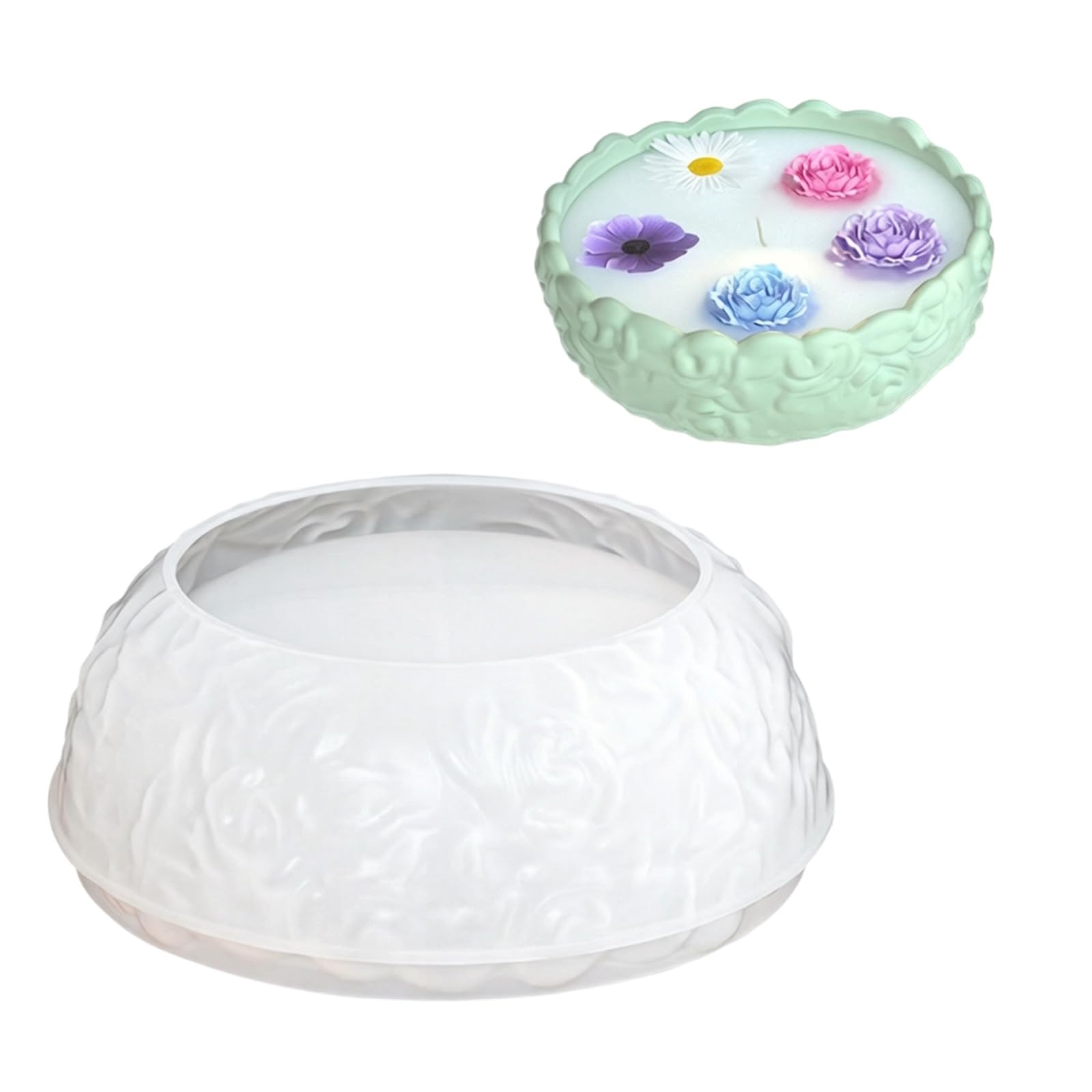 PANGBOER Shaped Silicone Molds Food Grade Silicone for Making Cup Soap Gypsum Decoration and Storage Bowl Epoxy Rosin Cast for