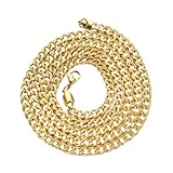 Beaupretty Cadena Cubana Hombre Moda Collar Acero Inoxidable Elegante Hip Hop Pendientes Chic
