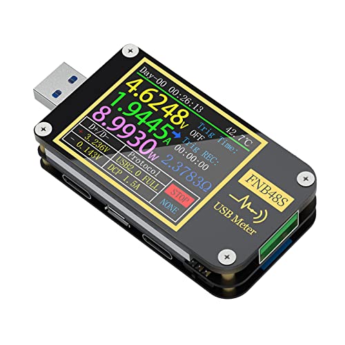 Ampèremètre USB FNB48 écran rabattable et testeur de tension multifonction