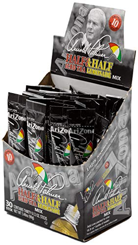 AriZona Arnold Palmer Half and Half (Iced Tea/Lemonade Stix), Low Calorie Single Serving Drink Powder Packets, Add Water for Deliciously Refreshing Iced Tea Beverage, 0.12 Ounce (Pack of 30)