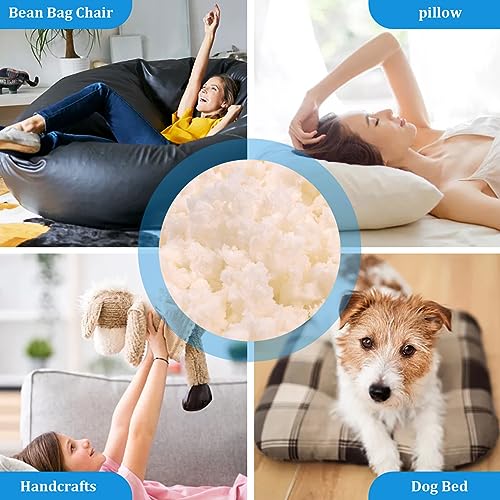Mousse à mémoire de forme déchiquetée de 1 kg pour rembourrage et recharge de pouf