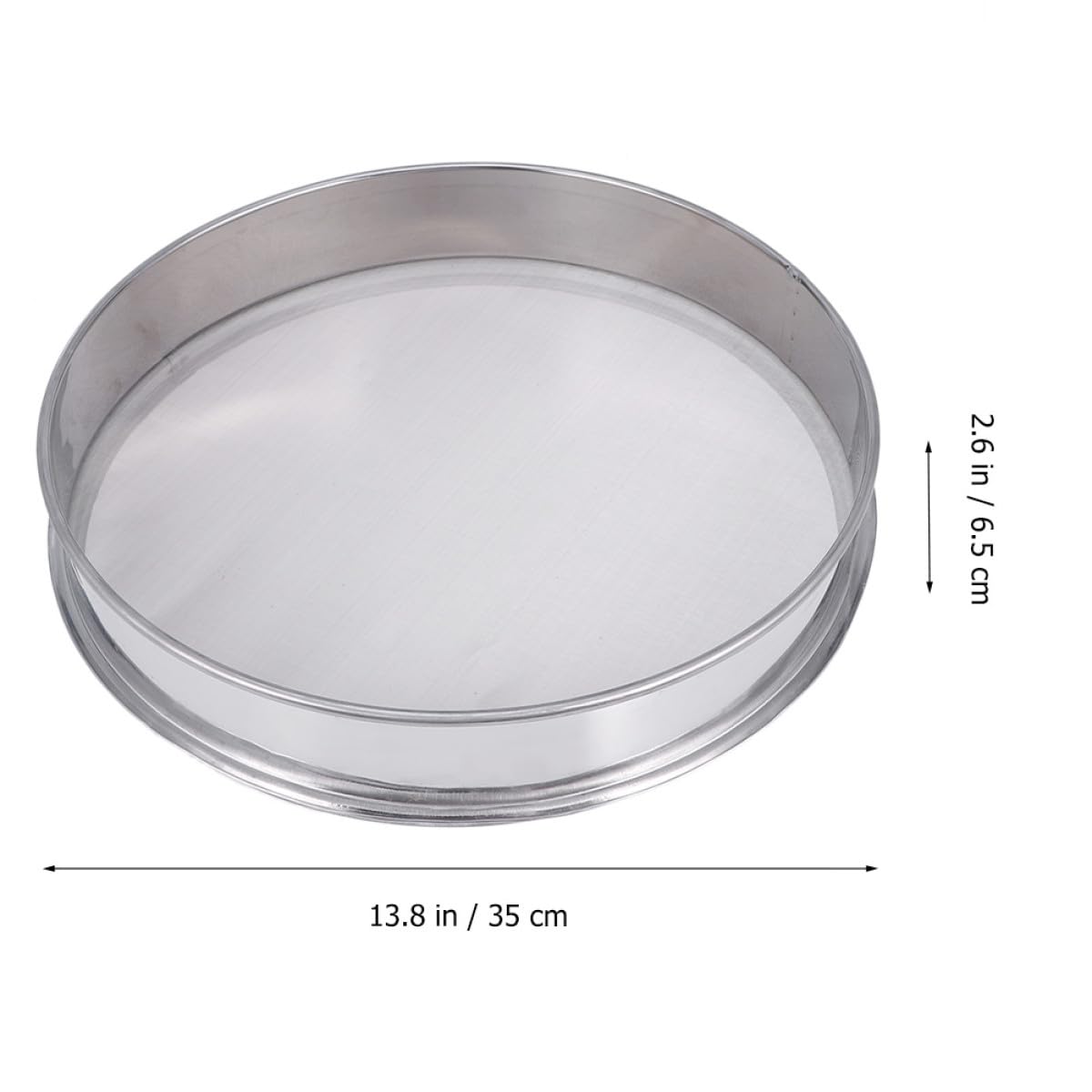 Edelstahl Feinmaschensieb 35cm mit Tragbarem Design Rostfrei und Langlebig für Gartenarbeit und Pflanzenpflege