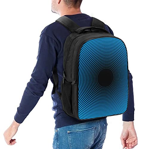 Mochila escolar para adolescentes que buscan comodidad y espacio azul 5