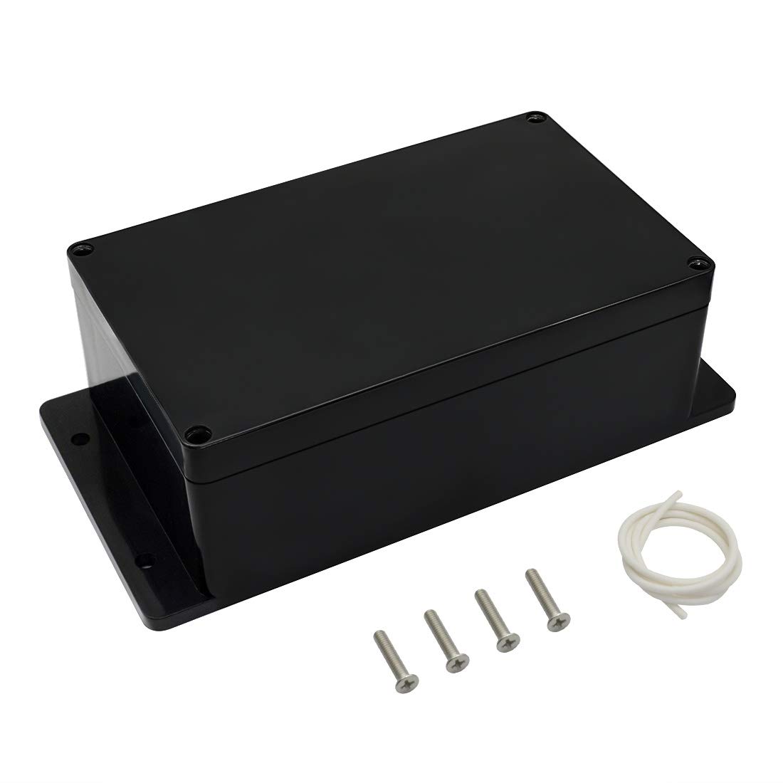 Junction Box Waterproof Dustproof IP65 ABS Plastic Universal Electric Project Enclosure Black with Fixed Ear 7.87"x4.72"x2.95"(200 x 120 x 75 mm)