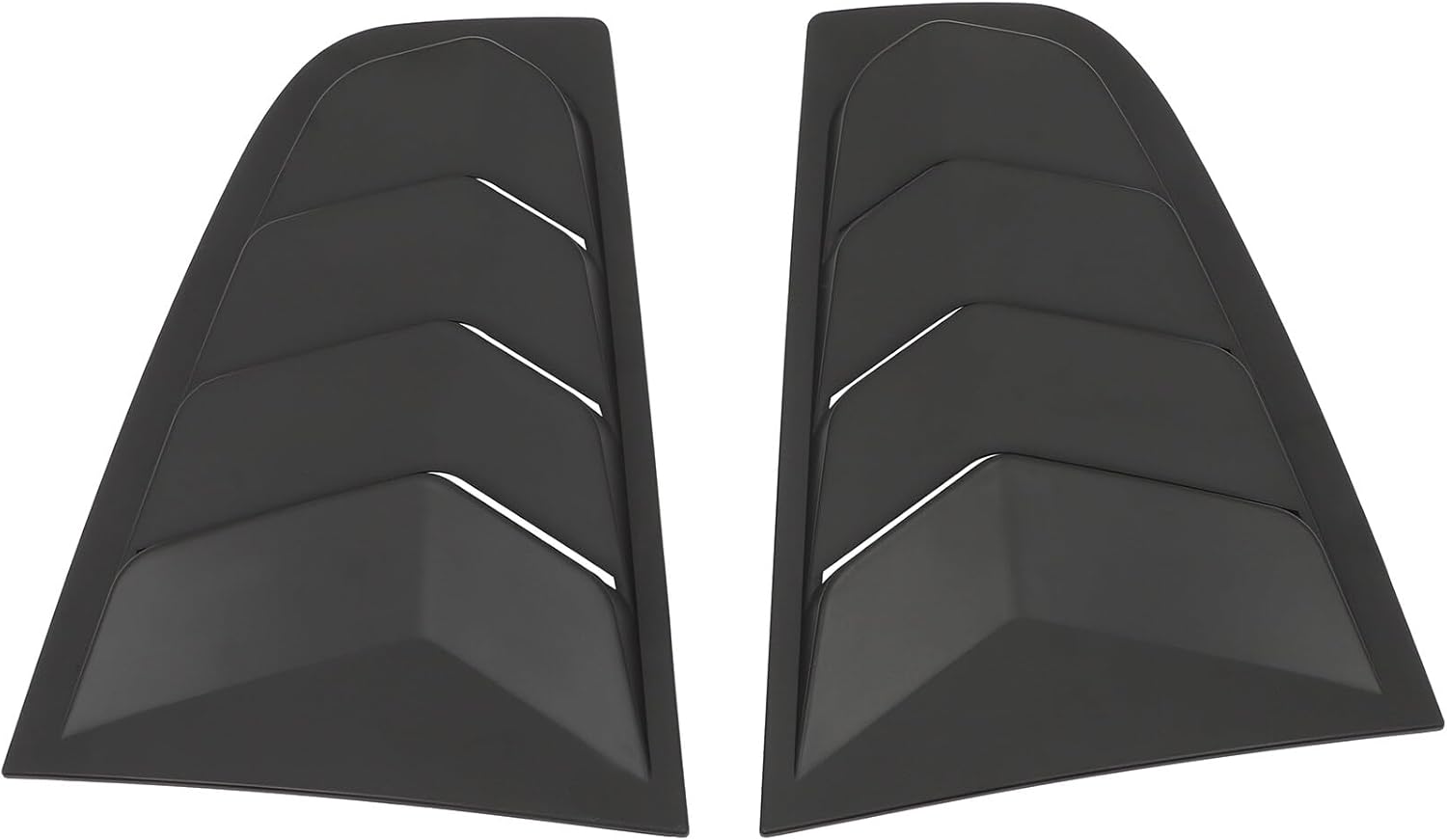 ABS Rear Window Louvers Automotive Fit for 2003-2008 for Nissan 350Z Window Louvers, Matte Black