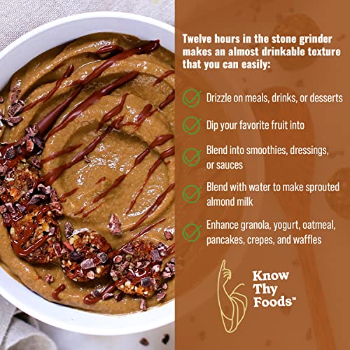 Philosopher Foods Naked Creamy Sprouted Almond Butter, 16 Oz. – Silky Smooth Organic Butter, Natural Sweetness, Stone Ground Almonds, Keto Snack, Vegan Butter, Paleo & Small Batch #TOP4