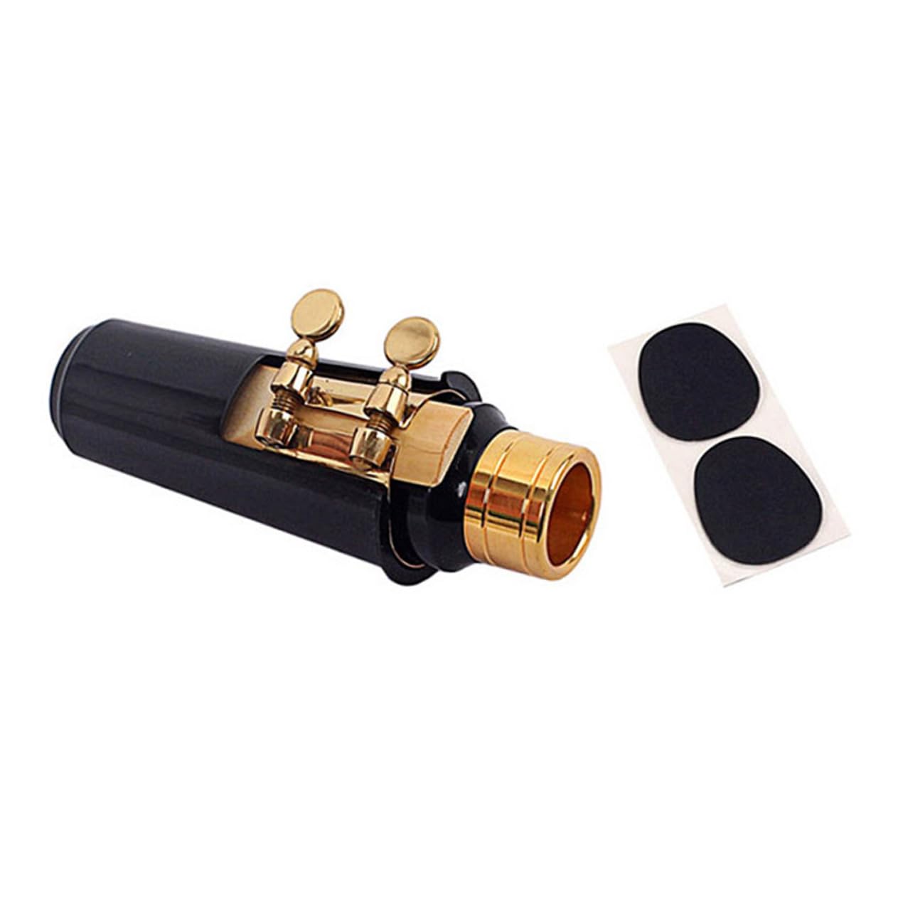 OFFSCH Sax Set Copper Ring Mouthpiece Kit for Saxophone Includes Reed Buckle Pads for Jazz Saxophones