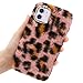 Coque pour Huawei Mate 20 Peluche Fourrure Mignon Kawaii 3D Lapin Oreille Étui de Protection Hiver Chaud Souple Poilu Motif Doux Silicone Anti-Choc Anti Poussiere Case Cover - Léopard Rose