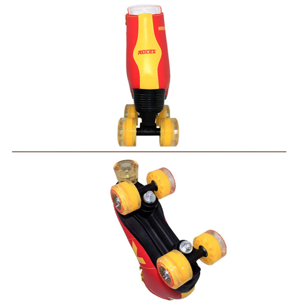 Pattini A Rotelle per Uomo Skate A Rulli da Esterno da Uomo, in Pelle PU Double Row 4 Ruote Pattini A Rotelle, con Borsa, per Bambini Unisex E Adulti