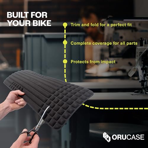 Orucase Bike Frame Protection Kit - 7-Piece, Padded, Universal Bike Travel Case - Bicycle Frame Protection And Chainstay Protector - Road thumb #3