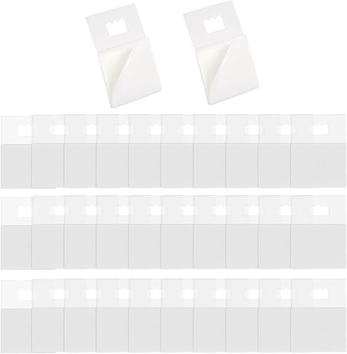 Paquete de 30 ganchos adhesivos de plástico con dientes de sierra, colgador de fotos, sin ganchos de uñas, colgador adhesivo para tablero de espuma