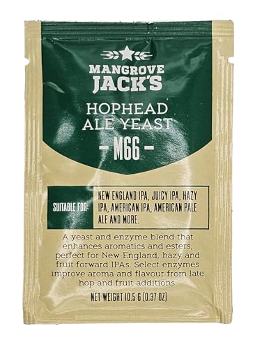 Mangrove Jacks Lievito Hophead Ale Lievito M66 Craft Series Lievito 10G Trattamenti 23L