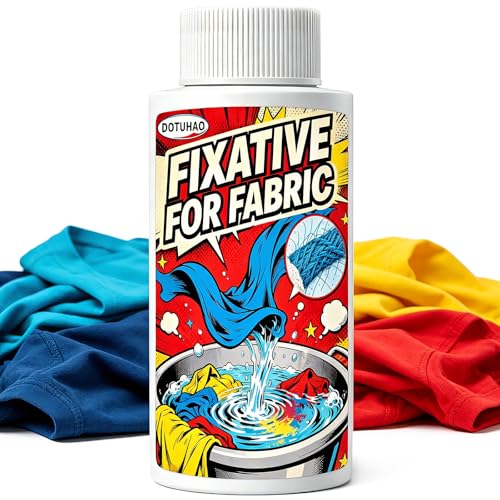 DOTUHAO Color Fixative, 3.5 fl oz / 100 ml Fixative for Fabric, Color Stay Dye Fixatives for All Fabrics, Enhances Fabric Wash Fastness and Abrasion Resistance (3.5 fl oz / 100 ml)