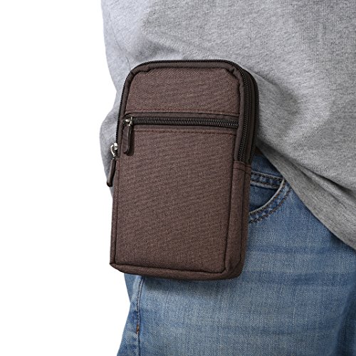 Etui Ceinture Clip Sacoche Universel, Moon mood 6.3 pouces Denim Décontractée Sac Randonnée pour Homme Housse de Transport Coque Sac Ceinture Clip Poche...