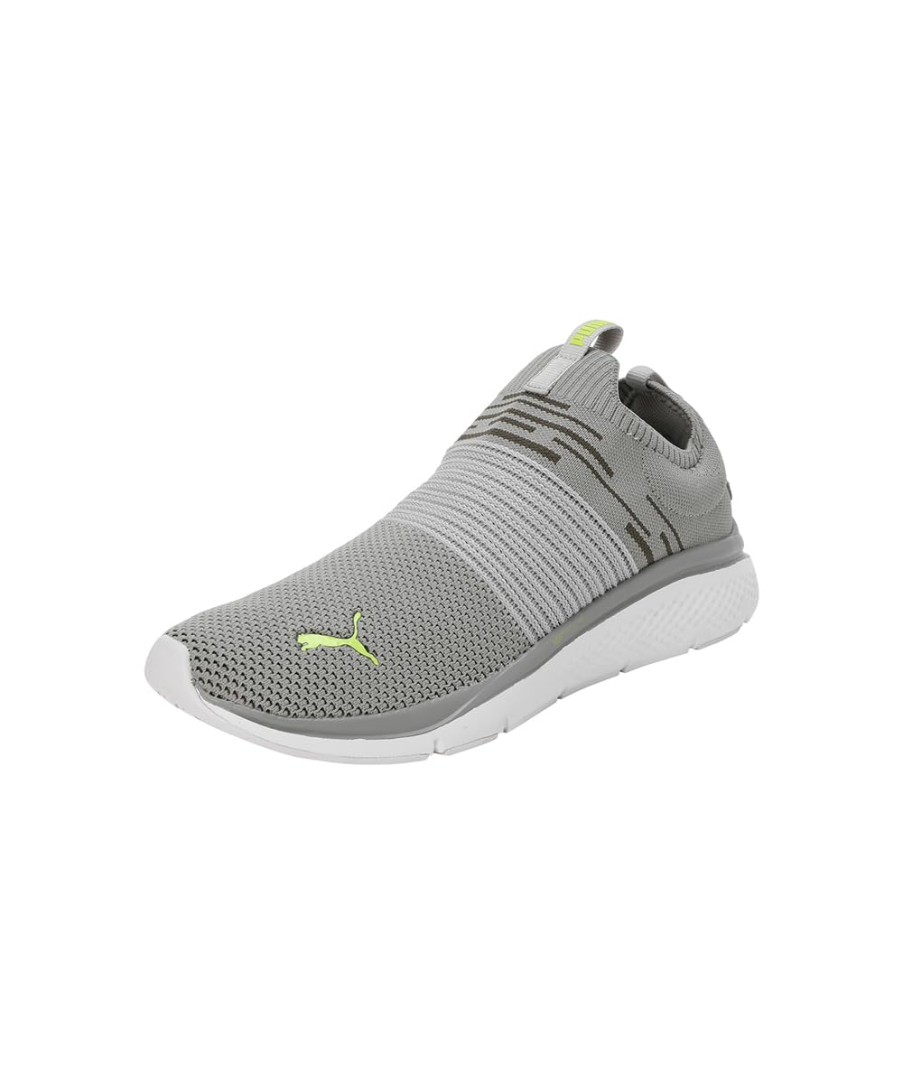 Puma Mens Softride Pro Echo Slip-On -E Cool Light Gray-Electric Lime Running Shoe - 10 UK (31088802) (B0D35QZ58L) Amazon Price History, Amazon Price Tracker