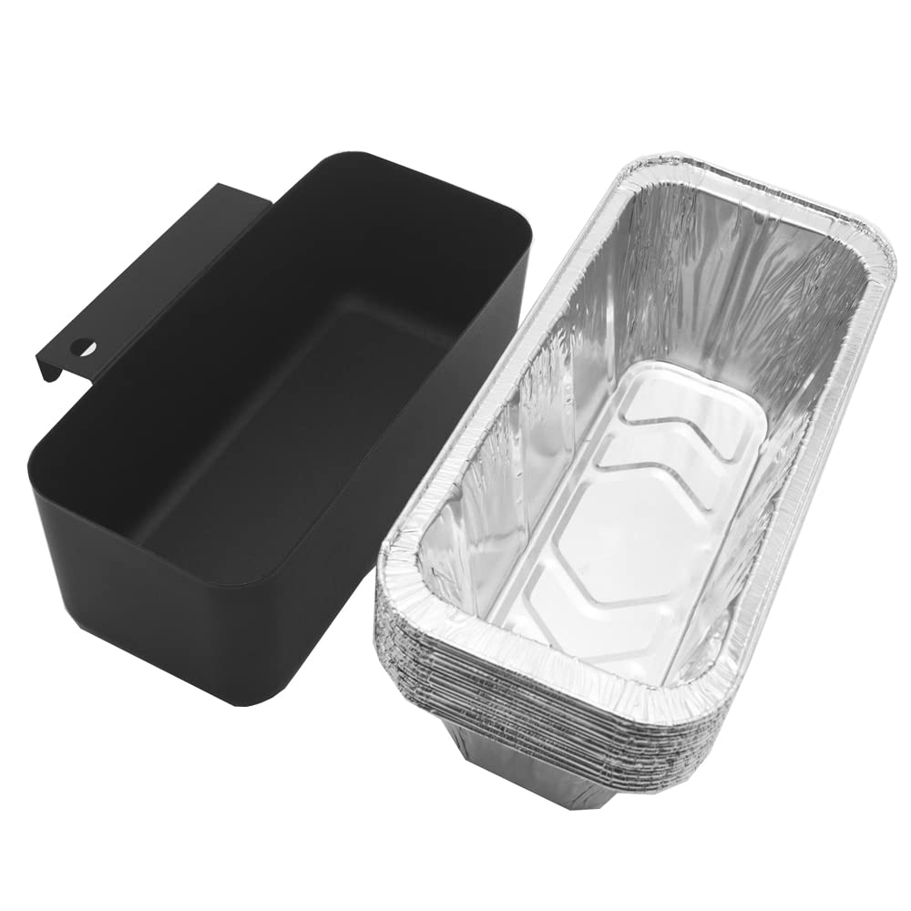 Grease Cup Drip Catcher Cup for Blackstone Griddles Accessories, Grill Collection Pan Drip Tray Replacement Part for Blackstone 28 inch 36 inch Professional Flat Topï¼ˆ1pan+12linersï¼‰