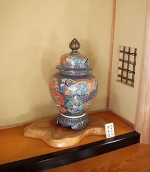 有田焼　壺★花器 有田焼 染付花鳥図大壺 飾り壺 【商品番号m-ay002】