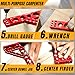8-in-1 Carpenter Square and Center Finder, Small Aluminum Multi-Purpose Carpenter Tool with Center Marking Hole Woodworking, Metal Multi-Angle Measuring Ruler with Position Pin/Angle Pin/Drill Bushing
