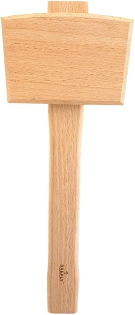 Barfly Ice Mallet, Wood, Beige, 9.1 x 9.1 x 17.5 cm