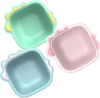 FRCOLOR 3 Pçs Lavatório Lava-Pés Bacia Dobrável Lavatório De Acampamento Lavatório Para Pedilúvio Empilhável Suprimentos Domésticos Produtos De Pia Desenhos Animados Banheira De Bacia