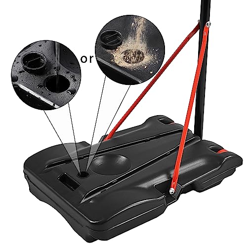 Yaheeetech Portable Netball Hoop Height Adjustable 1.71-3.05m Free Standing Netball Post Full Size Suitable for Children Adults - Image 5