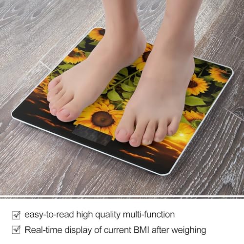 Báscula Digital de Baño con Diseño Floral Capacidad 400lb miniatura 5
