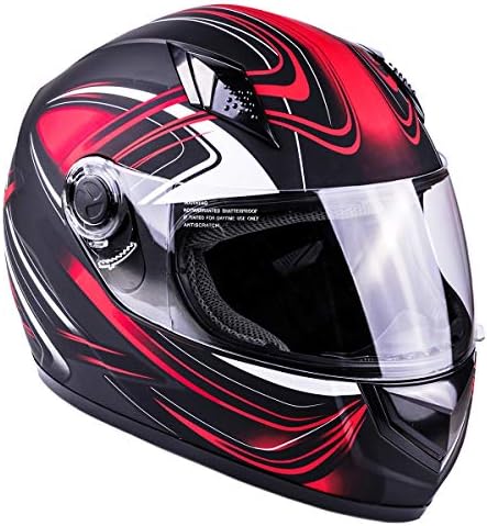 Typhoon Adult Full Face Motorcycle Helmet DOT - Same Day Shipping