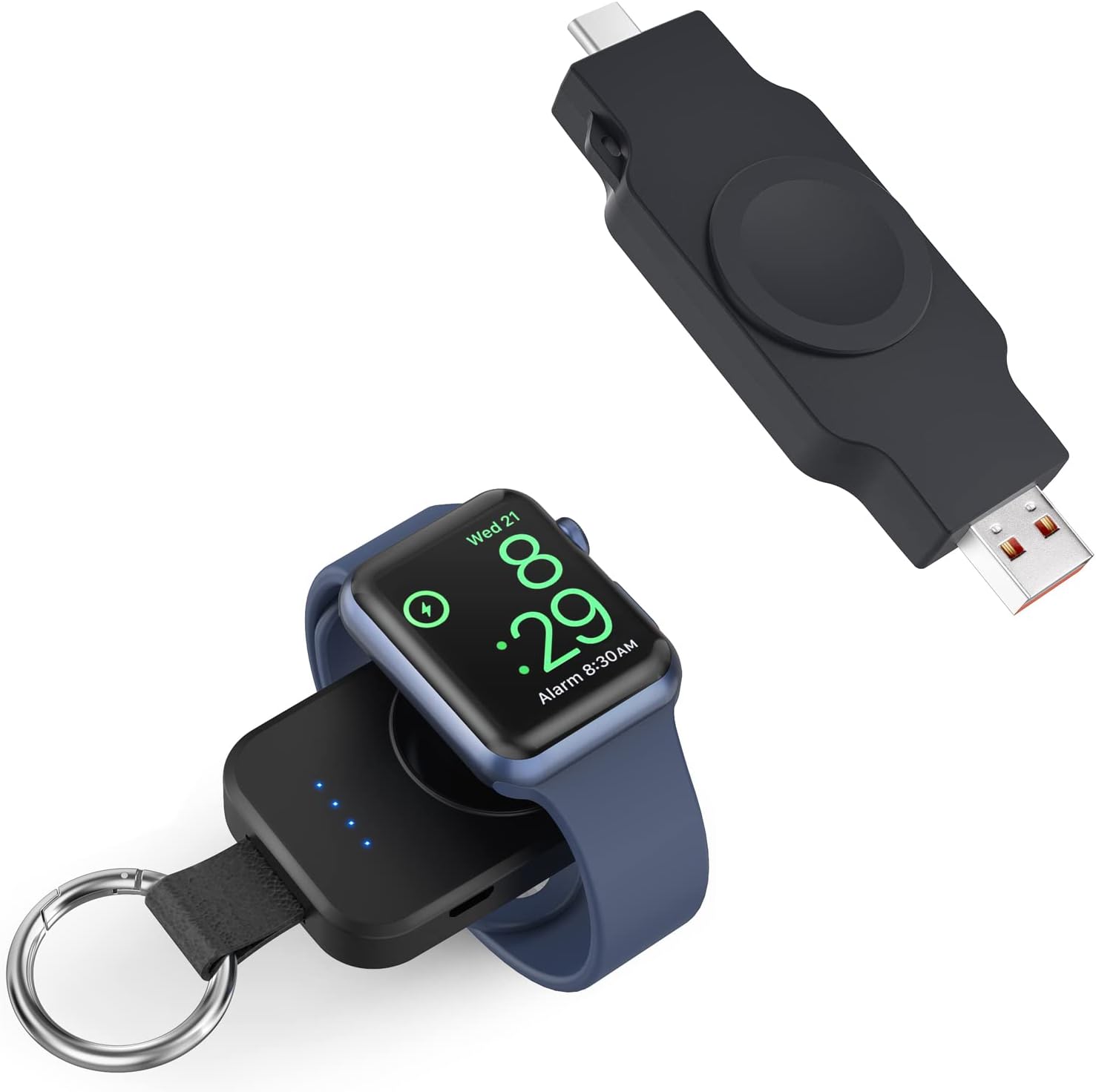Portable Charger for Apple Watch Series 8 7 6 5 4 3 2 SE Nike, Wireless Compact Magnetice USB Charger Keychain Elextronic Gift Men Women Father Mother Birthday : Cell Phones & Accessories