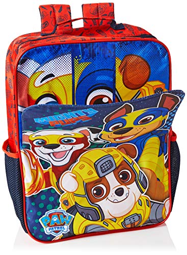 Mochila 16, Mighty Pups, Patrulha Canina, 8722, Vermelho