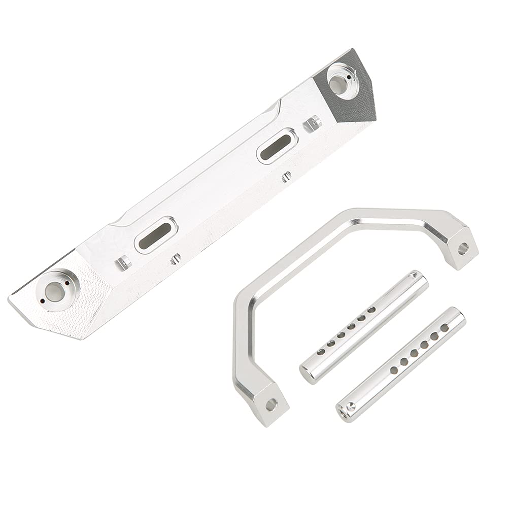 Przedni zderzak ze stopu aluminium RC przedni pasek antykolizyjny do ciężarówki RGT 1/10 Off Road Rock Cruiser EX86100 (Argento R86025S)