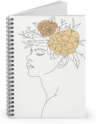 Line Drawing Design 1 A5 Ring Bound Notebook