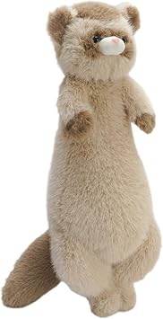 Stuffed Animal for Living Room Decor, Cartoon Toy for Kids and Gifts, Brown